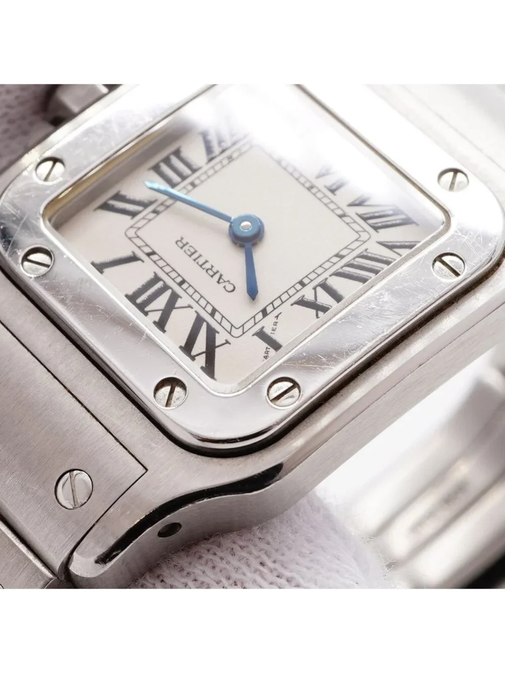 Cartier Santos Galbee SM Ivory Dial Watch